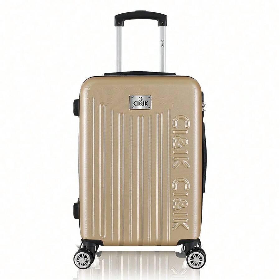 20-Inch Hard-Shell Travel Suitcase For Carry-On, Hand Luggage With 4 Wheels And Integrated Lock, Variety Of Colors - Bronze - View 1