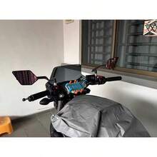 1 Pair/2pcs Motorcycle Windshield With 360° Rotatable Adjustable Rearview Mirror - High-Strength ABS Material, Anti-Glare Anti-Vibration, Convex Lens Wide Field Of View, Suitable For Motorcycles, ATVs And Scooters, Fit For Multiple Scenarios - 1 Pair Of 2 Packs - View 8