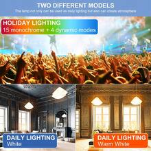 CanLing 25W RGB LED Bulb E27/E26 Colorful Remote Control AC85-265V 15 Colors 4 Modes Flashing Dimmable Smart Multi-Color Party Atmosphere Decorative Light Living Room Gaming Room Bedroom Spotlight Backlight Wall Lamp Birthday Christmas Halloween Atmosphere Light 5W 10W 15W 20W - LED Light Bulb - View 3