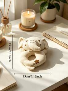 1pc Unisex Baby Rattle Toy With Crinkle Paper And Bell, Suitable For Newborn Grasping Training, Newborn Gift - 彩色 - 查看 2