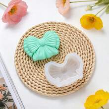 1 Set Bow Storage Box Silicone Mold, DIY Aromatherapy Plaster Jewelry Box Mold, Candle Cup Container Silicone Mold - White - View 9