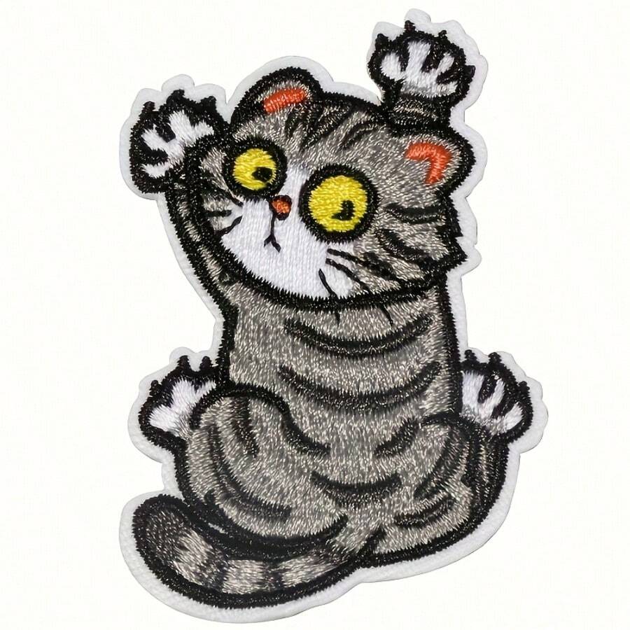 1件可愛貓咪刺繡貼布 - 可愛的小貓 - 查看 1