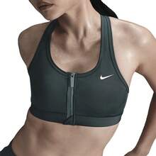Sujetador deportivo Nike Authentic Swoosh para mujer, transpirable, con cremallera, fácil de poner y quitar FN2732-338 - FN2732-338 - Ver 7