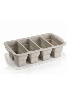 Silicone Freezer Tray With Lid - Soup Freezer Container Mold - Silicone Freezer Mold For Freezing Soup, Stews, Sauces, Meal Prep, Perfect For Storing Soup, Sauces, Rice, Leftovers, Juice, Desserts, Milkshakes, Etc. - View 15