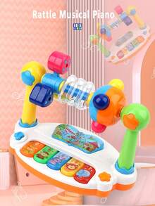 Mainan Piano Bayi, Mainan Musik Menyala untuk Bayi, Cocok untuk Usia 10 Bulan, Mainan Piano Edukasi Dini, Hadiah untuk Anak Laki-laki dan Perempuan - MultiWarna - View 6