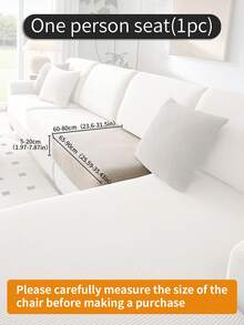 1PC Solid Color Water-Repellent Line Elastic Sofa Seat Cover, Water-Repellent Dust-Proof Protective Cover, Suitable For Living Room, Bedroom, Guest Room Sofa Protection Cover - Multicolor - View 16