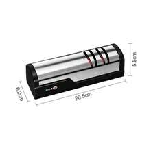 Professional USB Rechargeable Portable Electric Knife Sharpener, Adjustable Angle 20° Straight Blade Sharpener For Kitchen Knife Sharpening And Polishing, Simple Tool Suitable For Chef Knife, Slicing Knife, Santoku Knife, Paring Knife, Small Knife, Ceramic Knife - Multicolor - View 4