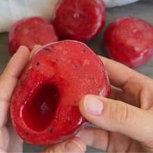 قطعة واحدة من لعبة سكويشي البطيخ القابلة للتشكيل مصنوعة يدويًا، صوت ASMR مقرمش، سكويشي ناعم قابل للضغط للمراهقين والمكتب، العودة إلى المدرسة - متعدد الألوان - مشاهدة 5