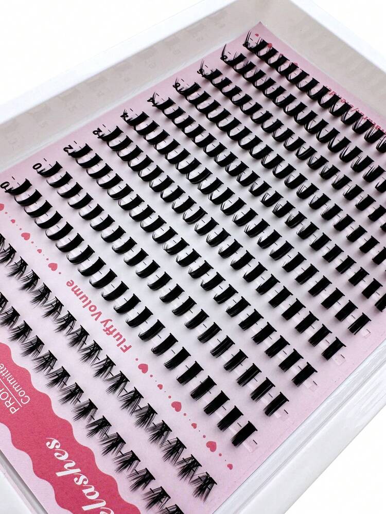 238pcs Thick Spikes + Lower Eyelashes Cartoon Style False Eyelashes Clusters Anime Style Spiky False Eyelashes Clusters 6-18mm Long Cluster False Eyelashes Extension D-Curl Fairy Individual Cluster False Eyelashes Set Natural Style False Eyelashes - D - View 8