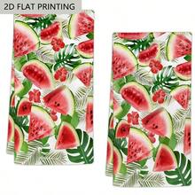 Serviettes de cuisine imprimées de fruits, serviettes de table décoratives résistantes aux plis, impression plate 2D. Super absorbantes, lavables en machine, idéales pour le nettoyage de la cuisine, la décoration quotidienne de la maison & option de cadeau. - Multicolore - Voir 11