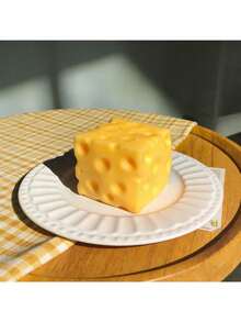 New Cheese Squishy - Creative Jerry Cheese Squishy - Extra Large Cheese Squishy - Cube Cheese - Shapeable Cheese Squishy - Slow Rebound Stress Relief Cheese Toy - Super Soft - Creative Healing Touch Collectible - Perfect Gift For Birthday, Graduation, Summer Party - Multicolor - View 15