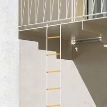 YUNRUX Fire Escape Ladder With 2 Carabiners, Rope Ladder, Fireproof Rescue Ladder 12m Up To 200KG - C - 查看 11