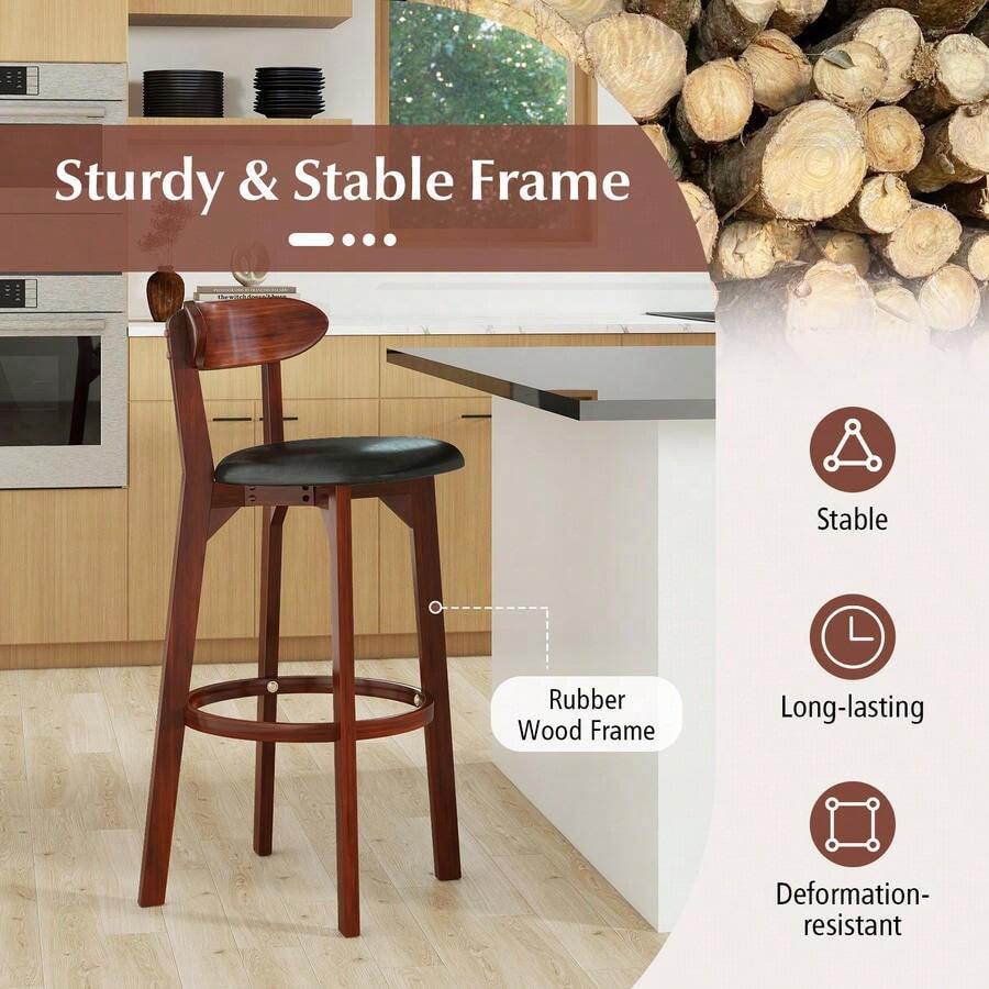 [Free Shipping] Set Of 2 29 Inch Modern Armless Upholstered Cushioned Seat Island Dining Chairs For Kitchen-XY500455 - FXCOYZUCJ2QWB1 - View 1