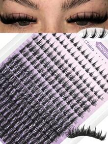 FQBFQB 238pcs Spiky Fairy Cluster False Eyelashes, 9-18mm Mixed Length, Thick Single Pointed DIY Lash Extensions, Cartoon Style Dense Eyelashes - D - View 7