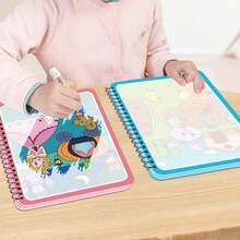 Magic Water Picture Books, Reusable Magic Drawing Books And Pens, Learning Educational Activity Books, Random Color Pens, Children's Christmas And New Year Gifts Back To School - Multicolor - View 7
