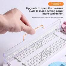 1pc 4-In-1 Paper Trimmer, Paper Cutting Tool, Photo/Paper Cutting Tool, Multi-Function Paper Cutter, Wave Line Cutting, Suitable For Crafts, Back To School Supplies And School Supplies. - As Shown In the Figure - View 10