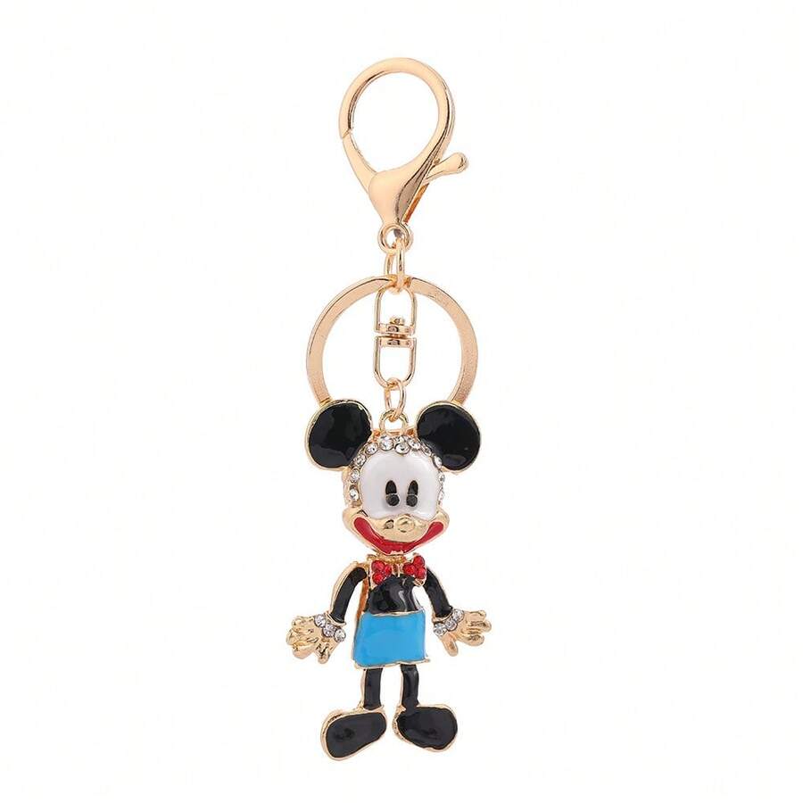 1pc Disney Mickey Mouse Bag Charm Accessory Cartoon Shaped Bag Pendant Keychain Daily Wear Bag Decoration Party Gift Halloween - Multicolor - View 1