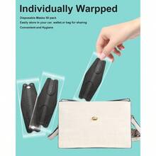 KN95 Face Masks Black Adults, Individually Wrapped, Breathable Disposable KN95 With Elastic Ear Loop - B - View 4