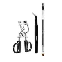 NOVO 3pcs Eyelash Tool Set, Includes 1 Replacement Silicone Pad Eyelash Curler, Curved Tweezers, Dual-Ended Eyebrow Brush, Eyelash Applicator & Eyebrow Comb, Makeup Supplies - Multicolor - View 8
