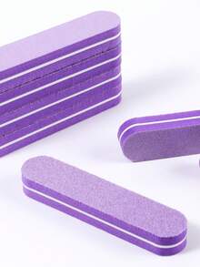 20 Piece Purple Nail File Set, Matte Cushioned Nail Art Sponge Tool, Portable Nail File For Hand And Foot Care Beginners, Easy To Operate Nail Tools - Multicolor - View 7
