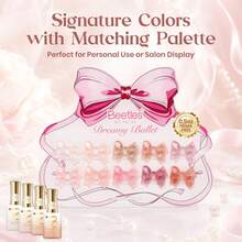 Beetles 10 Colors 15ML Nude Gel Nail Polish Set Neutral Pink Jelly Sheer Translucent Colors UV LED Soak Off French Nail Art Kit - 10 Colors 15ML Neutral Jelly Pink - 查看 3