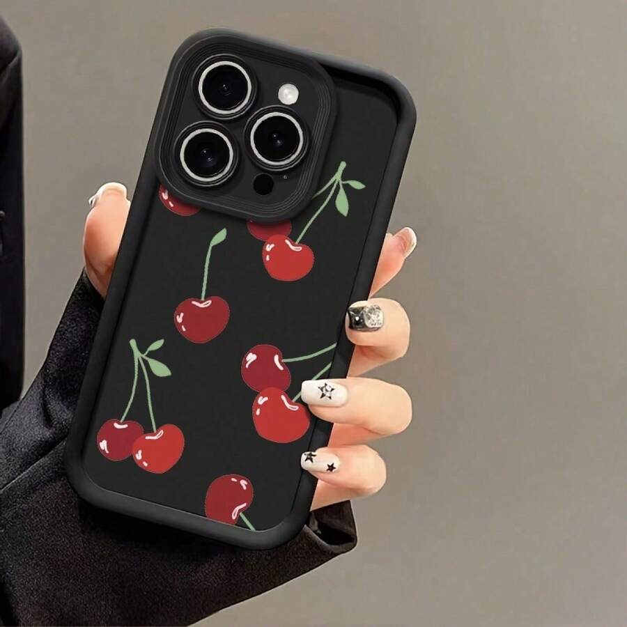 Cereza Carcasa celular de diseño moderno con protección total caídas y rayones, se adapta perfectamente a todos los modelos desde X hasta la serie 17, variedades gama A, y S, celulares serie G y E, dispositivos y Redmi Note, además de Infinix GT 20 Pro y Note 189 Pro. Material ligero y cómodo al tacto, resistente al desgaste, accesorio práctico y estético para uso personal diario y protección segura del teléfonoóvil - Multicolor 1 - Ver 1