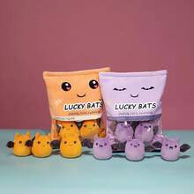 Un bolsa de serpientes, almohada de felpa, lindo té Boba, galletas, juguete de peluche, pudín, pastel, alienígena, murciélago, peluches, abrazo, almohada, regalo de cumpleaños - Capibara de 35 cm - Ver 5