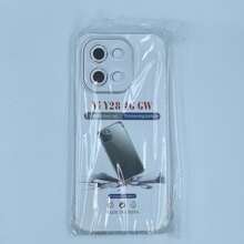 Compatible With Vivo Phone Case Transparent Anti-Drop Shell 1.5mm Thickened Air Cushion Airbag Case Full Coverage Anti-Collision High Definition Transparent Phone Protective Shell, Camera Lens And Screen Raised Protection Precise Cutouts Transparent Air Cushion Phone Case Four Corners Thickened Air Cushion Anti-Drop Shell - Clear - View 51