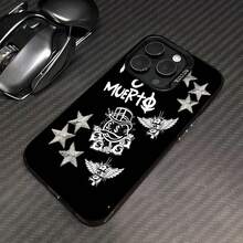 Funda elegante con diseño de dinero y estrellas, compatible con Samsung, Apple, VIVO, OPPO, , ,  y Honor. Fabricada en TPU, ofrece protección contra golpes y caídas. Un regalo ideal para amigos y familiares. - Negro - Ver 2