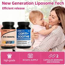Myo-Inositol And Cortisol Supplement,Reduce Cortisol And Balance Hormones, For Women Health Ovulation, Regular Menstruation, Mood Health, Pre-Pregnancy Health Support, Essential Nutrients, 60 Capsules Per Bottle,Best Gift For Women,Packaging May Vary - 5PC(Cortisol) - 查看 7