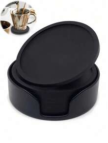 1/3 pièces Dessous de verre antidérapants, résistants à la chaleur, imperméables et faciles à nettoyer en silicone, convenant aux tasses à café, tasses à thé, mugs, verres, verres à vin, verres à whisky, tables à manger, bureaux, bars, hôtels, restaurants - Multicolore - Voir 1