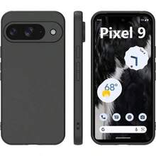 Funda para Google Pixel 9 Case Protectora de TPU Suave Ultrafina Matte Minimalista LisoNegro - Negro - Ver 1