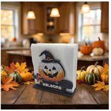 Halloween Adorable Pet Style 2D Wooden Napkin Holder Home Kitchen Decoration Dining Table Napkin Storage Organizer Rack Cute Animal Design - Multicolor - View 4