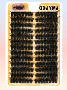 Linna New False Eyelash Clusters, D-Curl Voluminous Fluffy Cat Eye False Eyelashes, 5D Cluster Lashes Reusable For Daily, Workplace, Party And Other Occasions | Cartoon Lashes | Lashes | Eyelashes | Lash Clusters - D - View 5