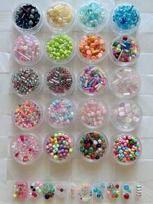1 Bottle Mini Nail Art Seed Beads With Holes, Colorful Micro Beads, Simple Versatile All-Match Accessories Nail Charms - 彩色 - 查看 6