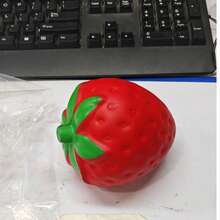 Large Strawberry Squeeze Toy, Realistic Fruit Stress Relief, Prank, Decompression Flour Ball - Multicolor - View 8