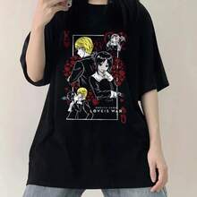 Sudadera de Anime y Manga, Camiseta de Anime, Camiseta de Anime a la Moda, Camiseta Unisex Vintage Especial de Anime, Camiseta de Manga, Camisetas para Amantes del Anime, Camiseta Gráfica de - Negro - Ver 5