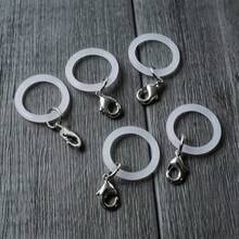 アンブレラマーカー 8個セット めじるしアクセサリー 紛失防止 傘用 シリコンリング カニカン付き 透明 15〜25mm対応 - 写真の通り - チェックする 6