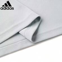 Adidas New Casual Quick-Dry Polo Shirt With Collar Short Sleeve For Men - Light Grey - View 4