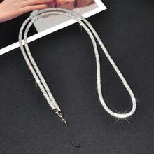 1件彩虹水鑽手機掛繩,奢華時尚全水鑽斜跨防丟掛繩,高級百搭水鑽手機鏈條,耐用通用手機殼吊飾,適合戶外旅行購物,送給女性的禮物 - 彩色 - 查看 18