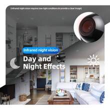 1pc 2pcs Indoor Smart Security Camera, Two-Way Audio, Night Vision & Wi-Fi Remote Access - Portable USB Powered Home/Office/Store Monitoring, Easy Installation, Home Security Smart Camera, Store Monitoring, Compact Design, HD Video - Black - View 6