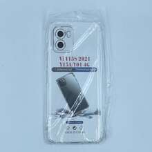 Compatible With Vivo Phone Case Transparent Anti-Drop Shell 1.5mm Thickened Air Cushion Airbag Case Full Coverage Anti-Collision High Definition Transparent Phone Protective Shell, Camera Lens And Screen Raised Protection Precise Cutouts Transparent Air Cushion Phone Case Four Corners Thickened Air Cushion Anti-Drop Shell - Clear - View 40