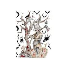 Halloween Window Clings Stickers Spooky Decor Removable Wall Art Decals For Home Party Supplies - Multicolor - View 13