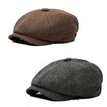 1pc Vintage Street Style Men's Classic Versatile Beret Cap, Suitable For Outdoor, Travel, Leisure In Spring, Autumn And Winter,Summer,Beach,Holiday,Festival - Multicolor - View 17