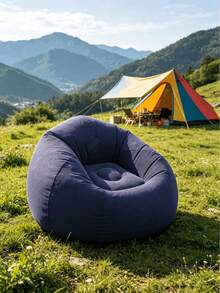 1pc Inflatable Slouchy Sofa Chair, Foldable And Portable, Soft And Comfortable Bean Bag Sofa, Suitable For Indoor/Outdoor Use, Camping Equipment - Multicolor - View 19