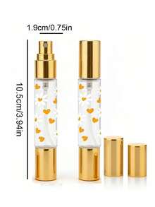 عبوة عطر صغيرة للسفر قابلة لإعادة التعبئة بطبعة زهرة البابونج، 10 مل، موزع عطر مزدوج الرأس 2 في 1 مع وظيفة الكرة الدوارة والرش، زجاجة مستحضرات تجميل بنمط طبعة زهرة البابونج والقلب، موزع رش عطر للسفر - متعدد الألوان - مشاهدة 7