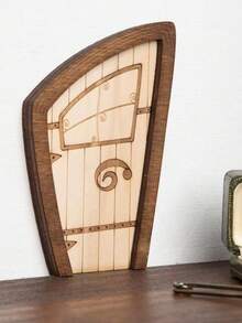 Creative Wooden Fairy Door, Vintage Rustic Small Door, Garden Yard Decor, Home Decor Fairy Tale Door - A - View 6