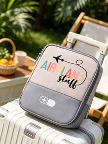Portable Camping Medicine Bag, Portable Medical Kit With "AIRPLANE" And Pill Pattern, Compact First Aid Kit, Suitable For Travel And Home Portable Storage Bag, Small Medicine Bag, Convenient Medical Kit, Emergency Kit, Multiple Colors Available, Suitable For Daily/Outdoor/Travel, Essential Medical Accessory For Health-Conscious People And On-The-Go Use, Daily Health Management Organizer - Multicolor - View 9