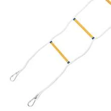 YUNRUX Fire Escape Ladder With 2 Carabiners, Rope Ladder, Fireproof Rescue Ladder 12m Up To 200KG - C - 查看 5