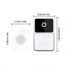 Smart Wireless Video Doorbell Camera, Outdoor Home Security Doorbell, Supports Two-Way Audio, Infrared Night Vision And Remote Phone Monitoring, Built-In 400mAh Battery - View 3
